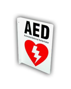 AED Signs - 2-Way Wall Mounted