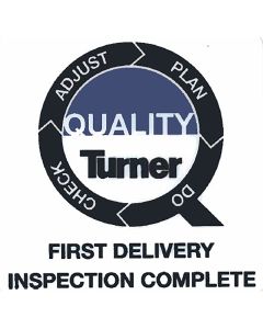 Turner First Delivery Inspection Sticker 4"x4"