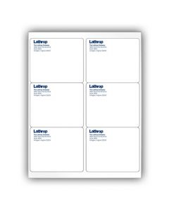 Lathrop Mailing Labels (6 Label Sheet)