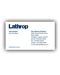 Lathrop Business Cards (250 per box)