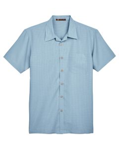 Harriton - Men's Barbados Textured Camp Shirt
