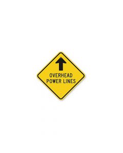 24" Overhead Power Lines Warning Sign