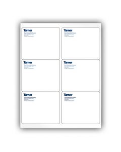 Turner Mailing Labels (6 Label Sheet)