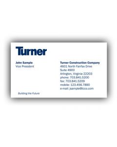 Turner Business Cards (250 per box)