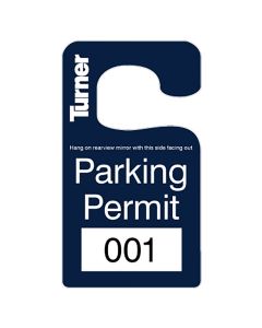 Laminated Parking Permit - Sequentially Numbered - Sold in Packs of 25