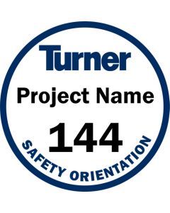 Custom-Project Name Hard Hat Stickers - 250