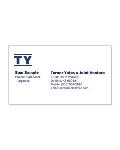 Turner Yates Business Cards (250 per box)