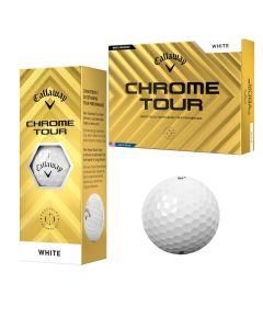 Logo'd Callaway Chrome Tour Golf Balls - Sleeve of 3
