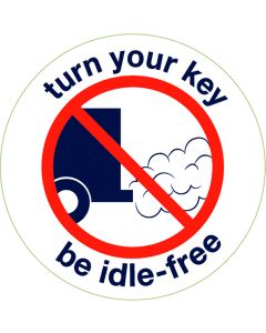 Idle-Free Sticker - Qty 50
