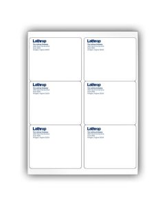 Lathrop Mailing Labels (6 Label Sheet)