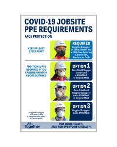 COVID-19 PPE Requirement - Face Protection - 3' x 5'