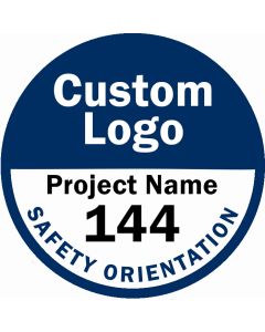 Custom-Logo Hard Hat Stickers - Qty 50