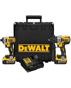 20V MAX XR Lithium Ion Brushless Hammerdrill / Impact Driver Combo Kit (5.0Ah, Kit Box)