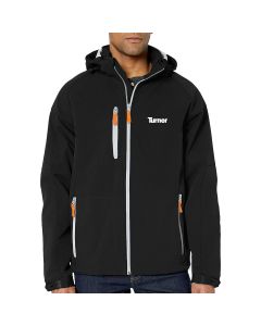 Clique - Men's Serac Stretch Softshell Hooded Full-Zip Jacket