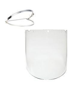 MSA Metal Faceshield Frame & Clear Shield