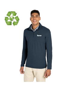 Charles River - Men's Heathered Eco-logic Stretch Quarter-Zip