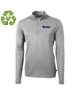 Cutter & Buck - Mens Virtue Eco Pique Recycled Quarter-Zip Pullover