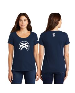 SourceBlue - Nike - Ladies Dri-FIT Cotton/Poly Scoop Neck Tee