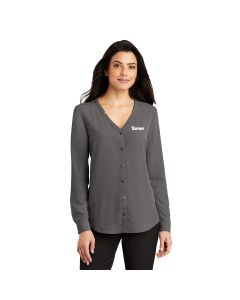 Port Authority - Ladies Long Sleeve Button-Front Blouse