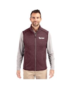 Cutter & Buck - Men's Mainsail Sweater-Knit Full Zip Vest