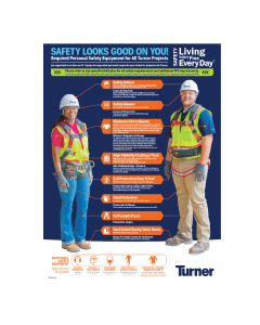 Safety Living Injury Free EveryDay - Turner Project Safety Rules